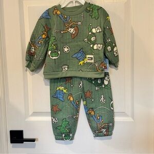 Disney Toy Story‎ 2 Piece Outfit Set Size 2T NEW With Tag Buzz Lightyear Woody
